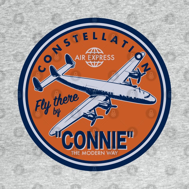 Vintage Constellation Airliner (Small logo) by TCP